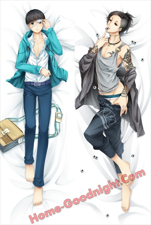 New Anime Tokyo Ghoul Kaneki ken-Uta Dakimakura Bed Hugging Body Pillow Case